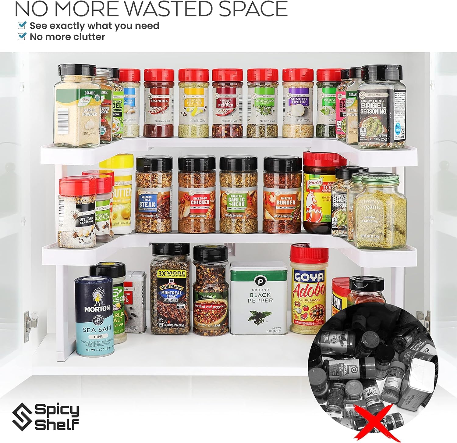Spicy Shelf Premium 2-Tier Cabinet Organizer photo 4