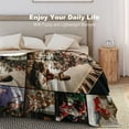 thumbnail image 5 of Custom Blanket with Photo Text Personalized Gift, 1-10 Pictures Customized for Mother Father Family, Christmas Halloween Thanksgiving Birthday Wedding Valentine's Day Gift 40''x30'', 5 of 6