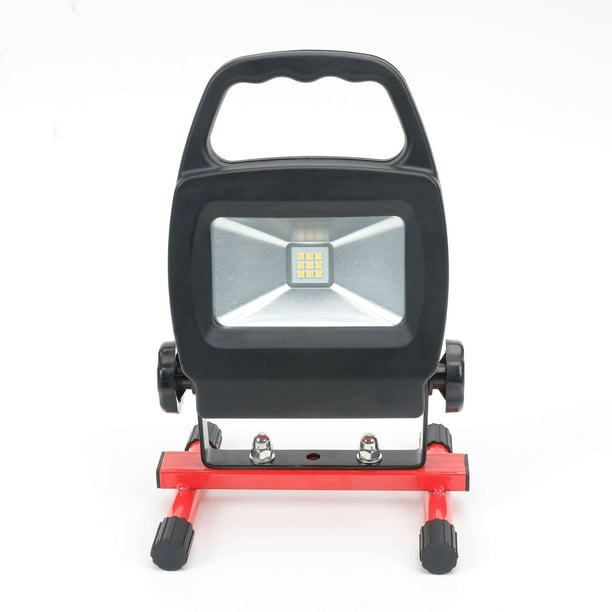 Hyper Tough 1000-Lumen Battery Powered Rechargeable LED Work Light, Red