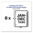 thumbnail image 4 of "Customizable Table Of Contents Ready Index Multicolor Dividers, 12-Tab, Jan. To Dec., 11 X 8.5, 6 Sets | Bundle of 10 Packs", 4 of 7