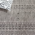 thumbnail image 5 of SAFAVIEH Courtyard Amy Geometric Indoor/Outdoor Area Rug, Black/Beige, 8' x 11', 5 of 10