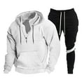 thumbnail image 3 of Mens Sweat Suits Set Tracksuit 2 Piece Outfits Sweatsuit Jogging Suits Full Zip Jacket Pants Outfits Sports Clothes Outfits, 3 of 3