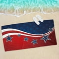 thumbnail image 3 of Dmlowu 4th of July Decorations Beach Towel 30x60" Patriotic Personalized Beach Towels Soft Quicker Dry Sandproof Independence Day Beach Blanket for Outdoor Travel Swimming Pool, 3 of 7