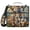 Family Tigers and Leopards, variant on 3 Ring Zipper Binder with Shoulder Strap Waterproof Trapper Keeper 2 Inch D-Ring 500 Sheets Capacity Foxes Flower Ring Feathers