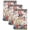 Cream, Red, Denim Blue, variant on 4th of July Kitchen Towels Set of 1, Independence Day Patriotic Flowers American Cat Absorbent Dish Towels for Kitchen, Microfiber Hand Towel, Quick Drying Tea Towel for Cleaning Dishcloths