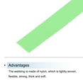 thumbnail image 3 of Uxcell Nylon Webbing Strap Flat 3/8" 50 Yards for DIY Luggage rack Sea Green, 3 of 7