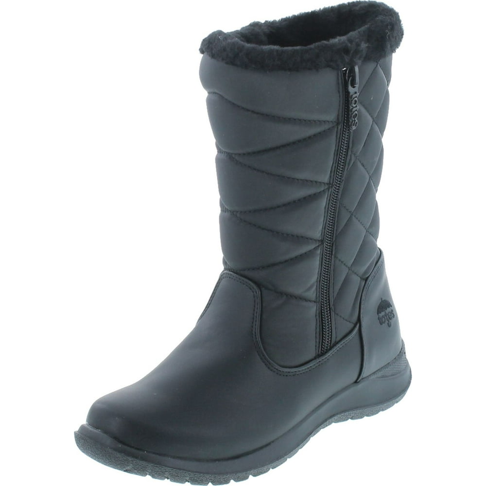 totes - totes Women's Emily Waterproof Snow Boot, Black, 9 - Walmart ...