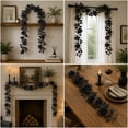 thumbnail image 4 of Fall Decor-Fall Decorations for Home-88.98in Plum Cimicifuga Seeded Garland - Artificial Leaf Garland Centerpieces for Tables Mantle -Autumn Thanksgiving Halloween Decoration for Indoor Wedding Room, 4 of 8