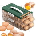 thumbnail image 3 of Contenedor Almacenamiento para Nevera Bandeja Enrollable Automática Organizador Ahorro Espacio, 3 of 9