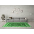 thumbnail image 3 of Ahgly Company Indoor Square Oriental Emerald Green Industrial Area Rugs, 6' Square, 3 of 4