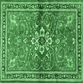 thumbnail image 1 of Ahgly Company Indoor Square Persian Emerald Green Traditional Area Rugs, 4' Square, 1 of 4