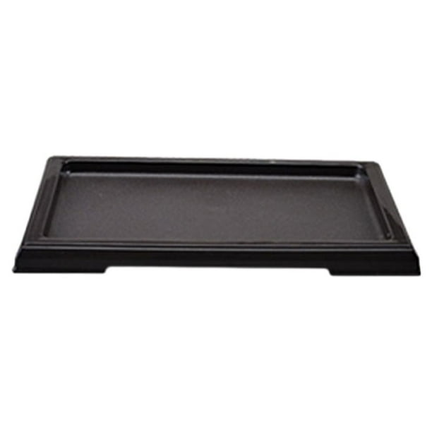 Bewildely Maceta de bonsái innovadora y ligera negra: para interior y exterior, maceta ecológica para balcón Jardín y Patio Bandeja 10 16.5*12*6cm