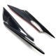 thumbnail image 5 of Divisor de labios de parachoques delantero Universal Yuxing paquete de 4 aletas suaves color negro, 5 of 5