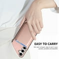 thumbnail image 2 of Magnetic 2 in 1 Detachable Wallet Compatible with Samsung Galaxy A54 5G Case, with Card Holder Faux Leather Men Women Compatible with MagSafe Phone Cover for Samsung Galaxy A54 5G, Pink, 2 of 11