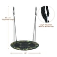 thumbnail image 6 of Heavy-Duty Steel Round Tree Swing, 600D Oxford+PP Cloth, 330LBS Load Adjustable Height for Backyard Park, 6 of 13