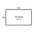 thumbnail image 2 of Black Background Milk Silk Projector Screen High-definition Outdoor,Office,Home, 2 of 7