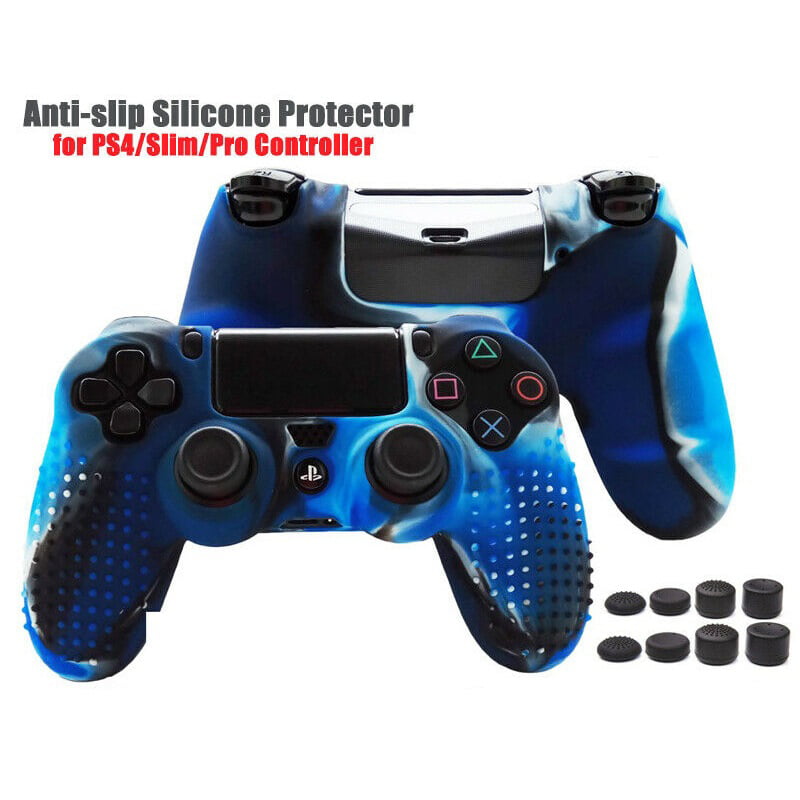 PlayStation Controller Grip Cover Case Camouflage Silicone Skin For PS4 Controller Camo Blue - Walmart.com
