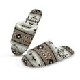 thumbnail image 2 of Xoenoiee Aztec American Tribal Geometric Print Cotton House Slippers for Guest Women Men Washable Indoor Cotton Slippers Open Toe for Hotel Travel Airplane Spa, 4.5-5 Women/3.5-4.5 Men, 2 of 7