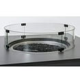 thumbnail image 3 of Hiland AWS-RND22 Pare-Vent en Verre pour Foyer 22 Pouces, Petit, Transparent, 3 of 5