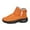 Orange, variant on Gyexs Snow Boots for Women Winter Thermal Insulated Shoes Cozy Lined on Comfortable Ankle Booties for Cold Weather Outdoor Footwear, Black, Size 6.5