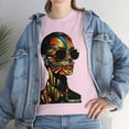 thumbnail image 5 of Unisex Heavy Cotton T-Shirt Rainbow Drawn Beautiful Woman 002, 5 of 5