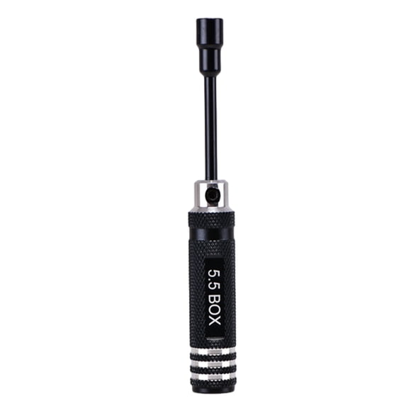 Kenally Juego de llaves para tuercas hexagonales Rc Juego de llaves para tuercas hexagonales práctico y práctico para una fácil instalación Herramientas y ferretería negro 5.5
