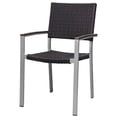 thumbnail image 1 of Source Furniture Chaise de Salle à Manger en Osier Fiji pour Patio en Espresso, 1 of 1