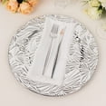 thumbnail image 5 of Balsa Circle 6 Metallic Silver 13 in Rock Cut Plastic Round Charger Plates Party Events Reception Decorations Supplies, 5 of 8