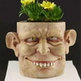thumbnail image 5 of Pot de Fleurs Visage Humain Horreur Décoration Maison Halloween, 5 of 5