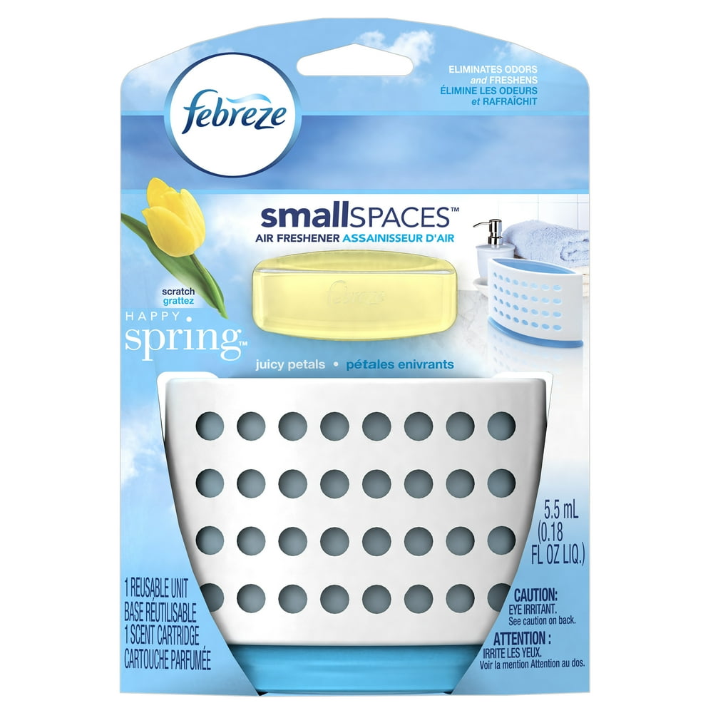Febreze SmallSpaces Happy Spring Starter Kit Air Freshener (1 Count, 5.5 mL)