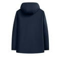 thumbnail image 3 of Men's Casual Hooded Jacket, Navy Blue, Size S (175), 3 of 4