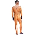 thumbnail image 2 of YONGHS Men's Zentai Werewolf Bodysuit Animal Print Cosplay Catsuit Spandex Full Body Jumpsuit with Tails Type A S, 2 of 7
