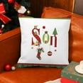 thumbnail image 4 of D-GROEE Christmas Throw Pillow Cover, Retro Decorative Xmas Sign Rustic Cushion Case, Farmhouse Home Winter Decoration Holiday Square Pillowcase Decor for Sofa Couch, 4 of 8