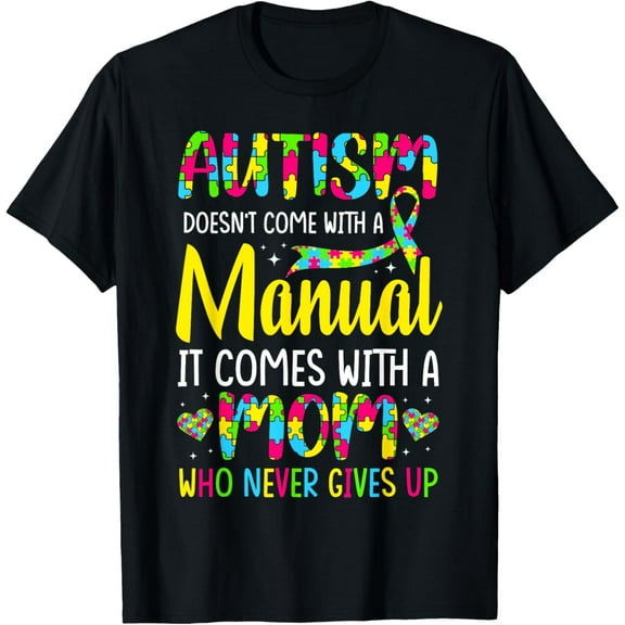Autism Mom Tee Women Autism Awareness Mom Cute T-Shirt100% cotton