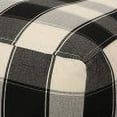 thumbnail image 6 of Prestage Modern Fabric Checkered Cube Pouf, 6 of 8