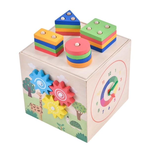 Ripley - TOYVENTIVE CUBO DE ACTIVIDADES DE MADERA PARA NIÑOS JUEGO DE REGALO PARA NIÑOS JUGUETES