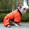 thumbnail image 4 of Pet Winter Warm Reflective Snowsuit Padded With Tow Hook (2XL, Orange), 4 of 4