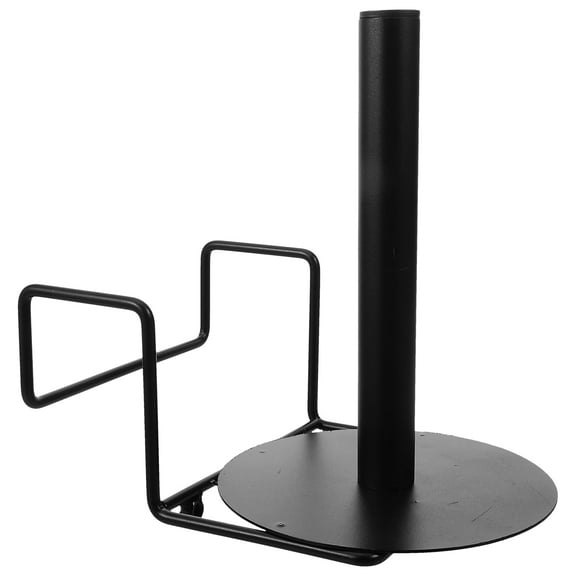 Stainless Steel Grocery Bag Dispenser Holder for Supermarket Use, Black, Fits 1 Roll, and Convenient Storage