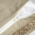 thumbnail image 3 of Pack of 2 Farmhouse Modern Fall Decorative Throw Pillow Covers Burlap Linen Trimmed Outdoor Pillows Tailored Edges, 3 of 7