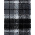 thumbnail image 2 of Time and Tru Women's Fringed Plaid Winter Scarf, Dark Grey, 2 of 2
