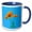 Blue/White, variant on 3drose, Orange Poppy Artistic Design Vector, 11oz Two-tone Red Mug
