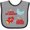 Heather and Black, variant on Inktastic I Love My Grammy to the Moon and Back Boys or Girls Baby Bib
