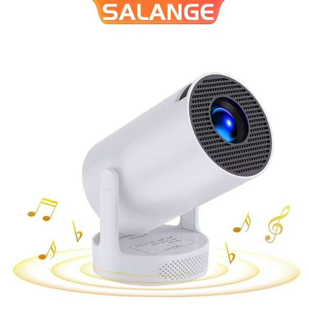 Salange Miniproyector con WiFi y Bluetooth, Compatible con 4K 1080P, HD Nativo de 720p, Corrección Automática de Teclas, Proyector de Películas para Exteriores de Tiro Corto