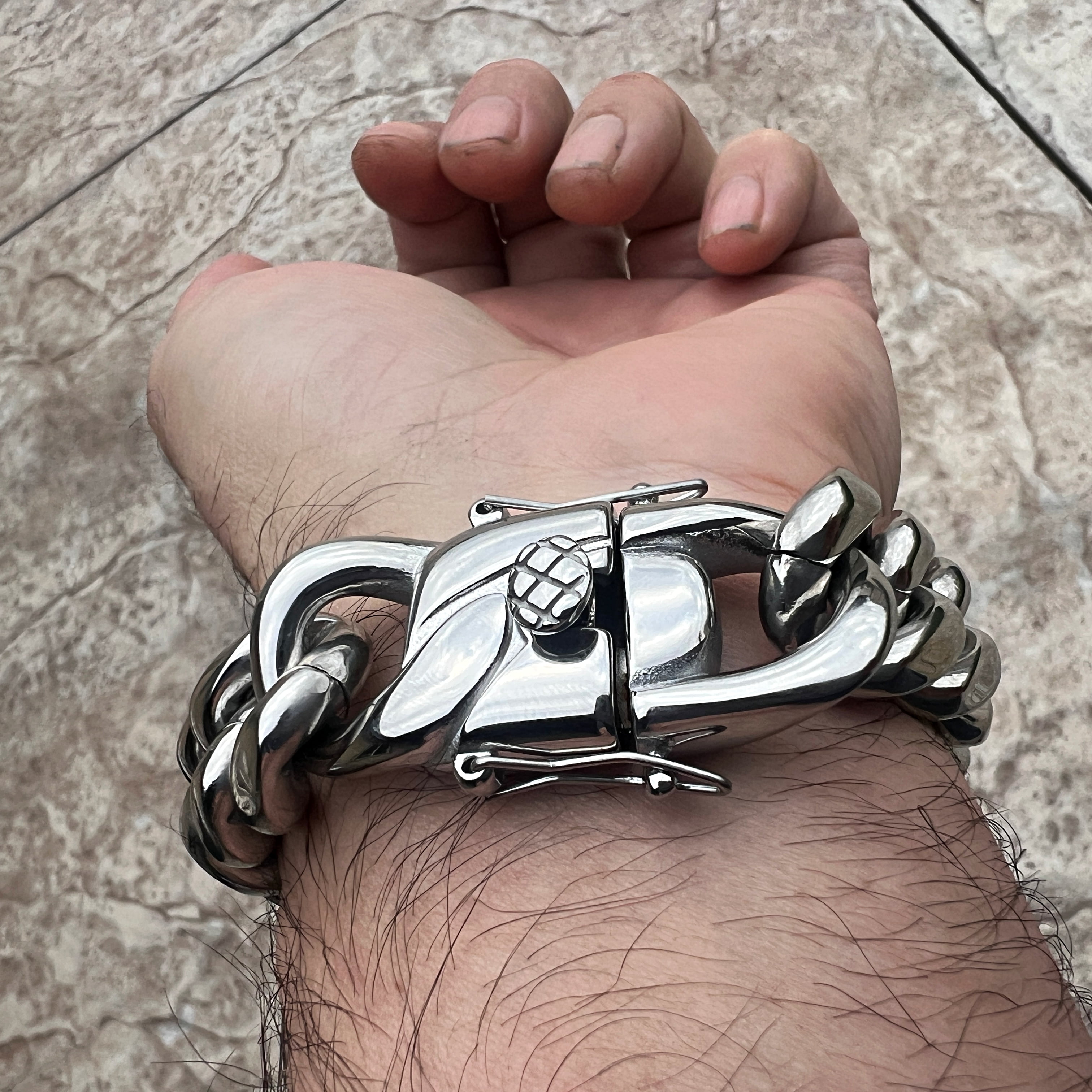 Men's 316L Stainless Steel Miami Cuban Link Heavy Solid Hip Hop Bracelet 20MM Thick 9.5"
