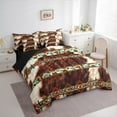 thumbnail image 3 of Castle Fairy Cow Bull Print 7-Piece Twin Bedding Sets for Women Men Teenagers,Farmhouse Animal Bedding Comforter Set,Bohemian Aztec Breathable Sheet Sets,Breathable Home Decor, 3 of 8