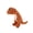 Orange, variant on Dinosaur Chew Toy for Dogs and Cats Rubber Teething with Squeaker Interactive Play Durable Plush for Light to Moderate Chewing Orange
