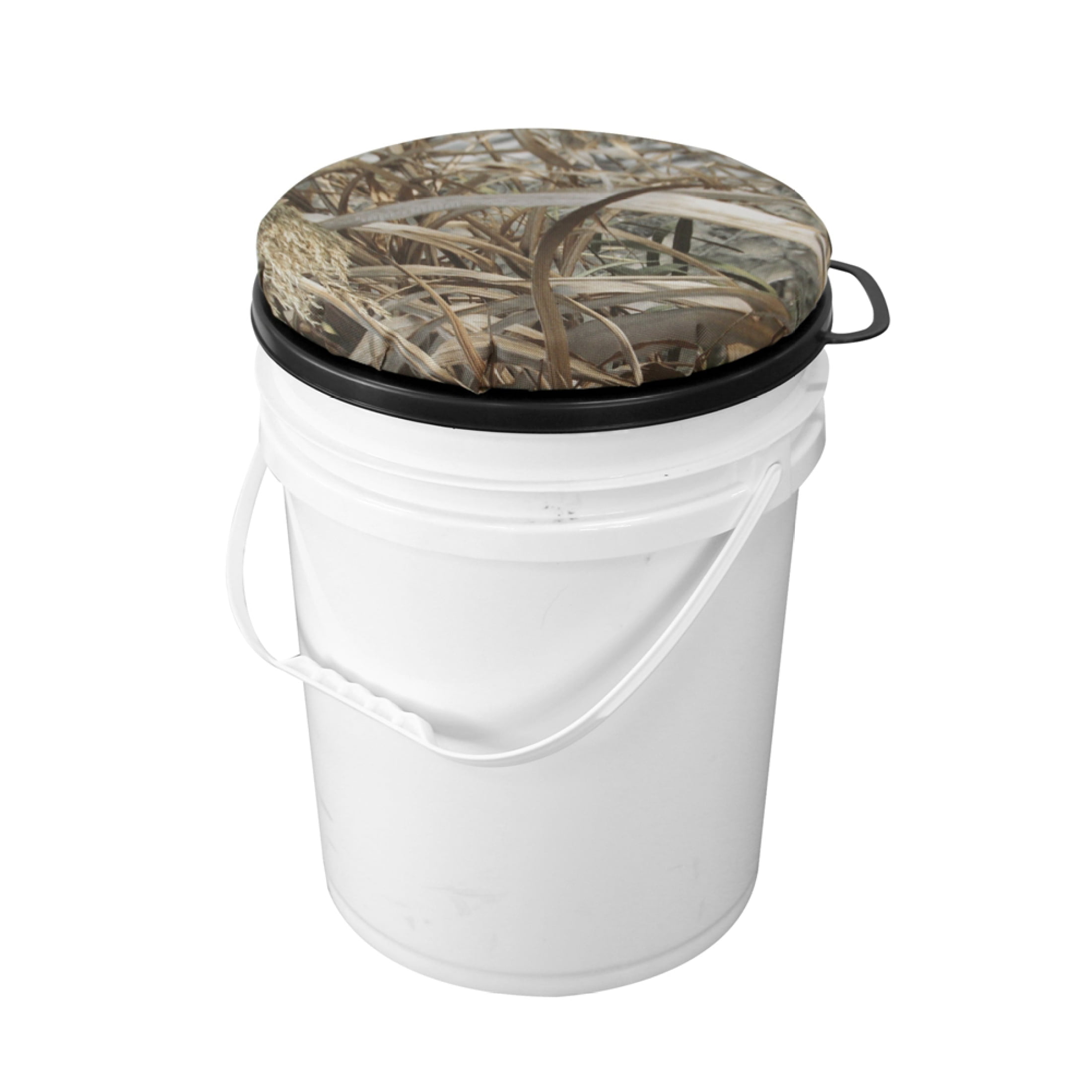 MoreChioce 5 Gallon Bucket Lid Seat Cushion Reed Camouflage
