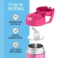 thumbnail image 4 of THERMOS FUNTAINER Botella de agua con pajita - 12 onzas - Botella de agua aislada al vacío de acero inoxidable para niños con tapa, 4 of 4