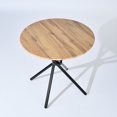 thumbnail image 5 of Homy Casa 31.5 Inch Dining Table for 2-4 Person - Small Round Kitchen Table for Bistro Reception Table, Walnut, 5 of 5