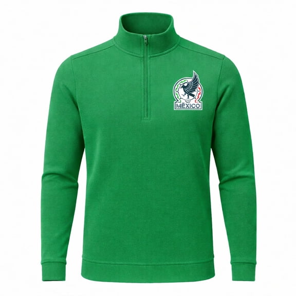 Sudadera Deportiva para Hombre FMF Mundial 2026 Brush Run Color Verde Talla G
